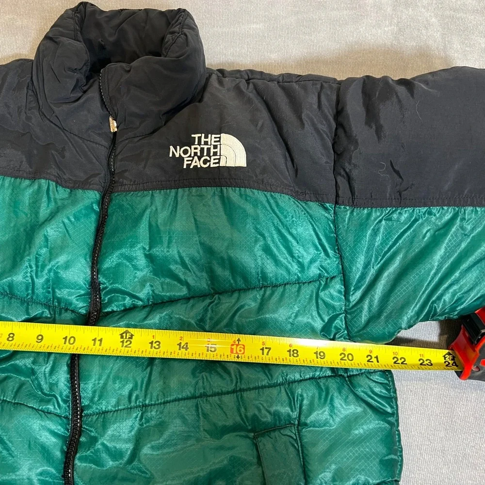 The North Face Puffer Jacket Mens Emerald Green Black‎ Ripstop Insulated Coat